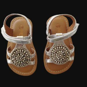 Pazitos Silver Medallion Sandals